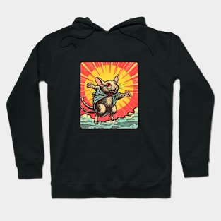 Two tailed rat Hoodie